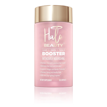 HALO Beauty Hair Skin and Nails Booster supplement front label