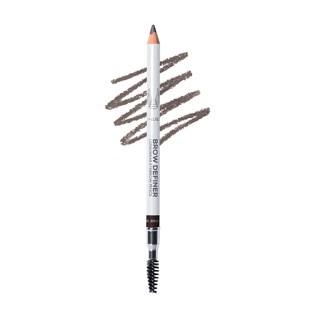 Brow definer pencil with a white background