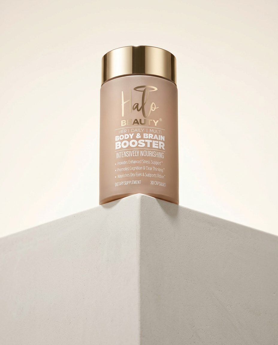 Halo Beauty product on a neutral background